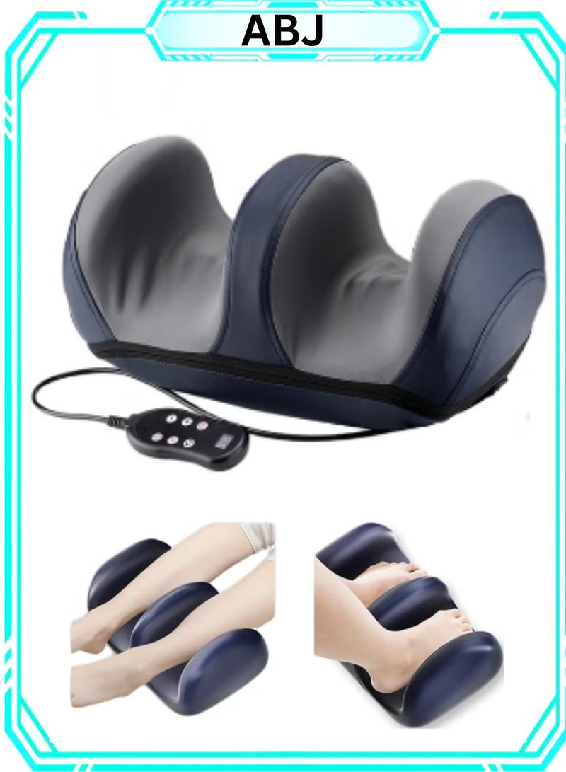 ABJ Electric Foot Massager Machine with Heat and Remote Control, Adjustable Calf and Deep Tissue Shiatsu Massage, Pain Relief for Plantar Fasciitis, Improves Circulatory Flow - Image 1